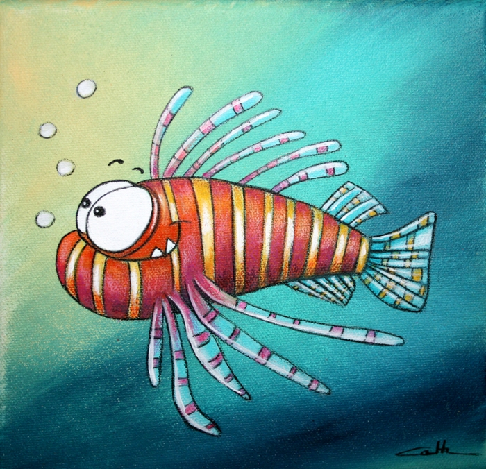 acrylique sur toile - 20 cm x 20 cm